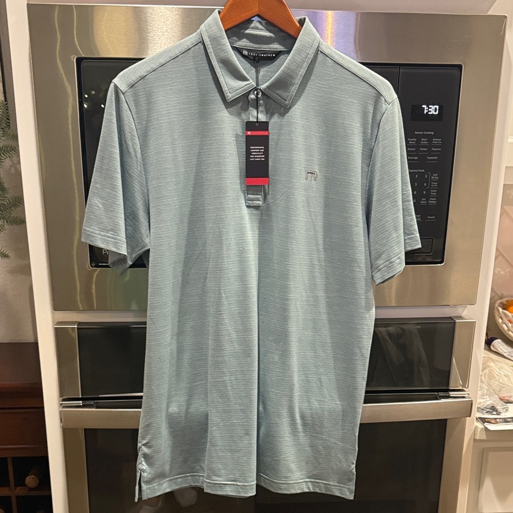Travis Mathew Pro Polo Shirt - Heater Color: Arona - Size M. New With Tags